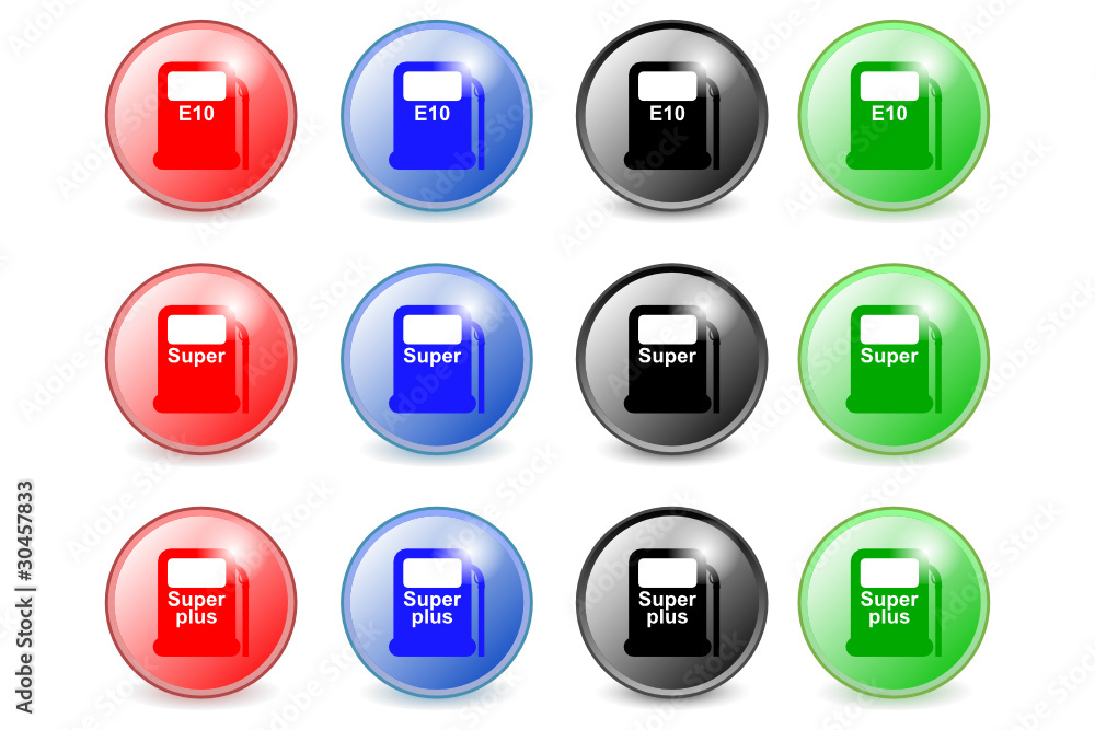 Kraftstoffe Buttons Kraftstoffe Buttons