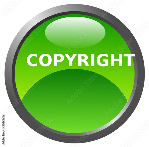 Copyright glossy icon