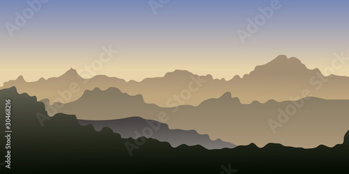 Mountains.