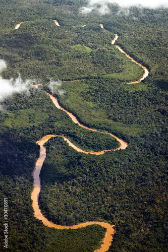 Aerial Photo of Snaking River