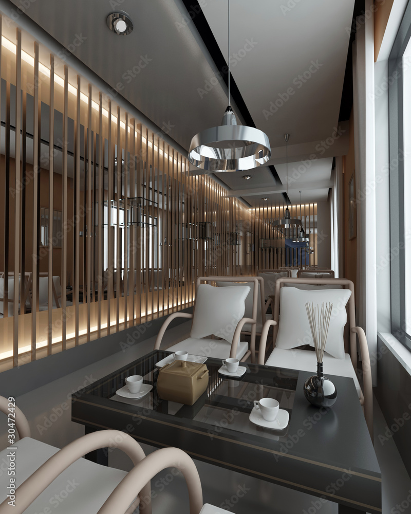 Obraz premium rendering tea bar