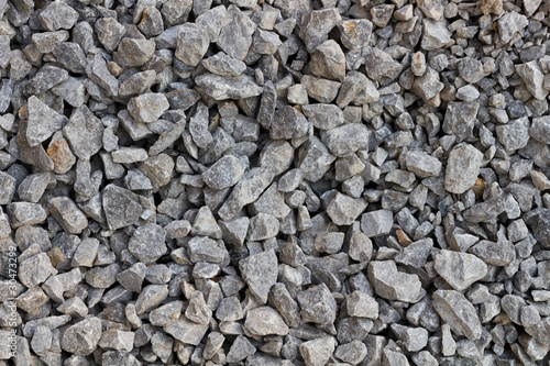 Gravel gray rock