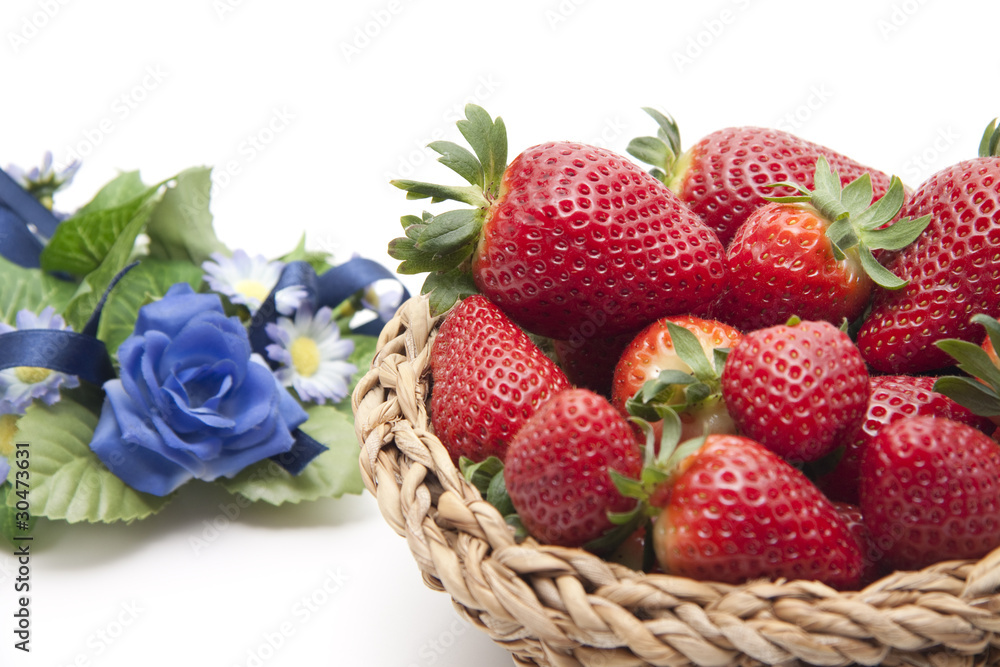 Erdbeeren im Korb Erdbeeren im Korb