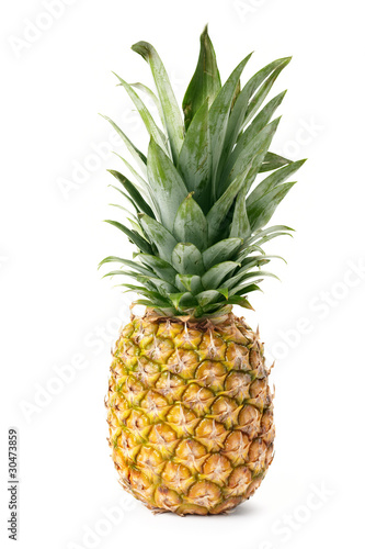 Pineapple is isolated on a white background