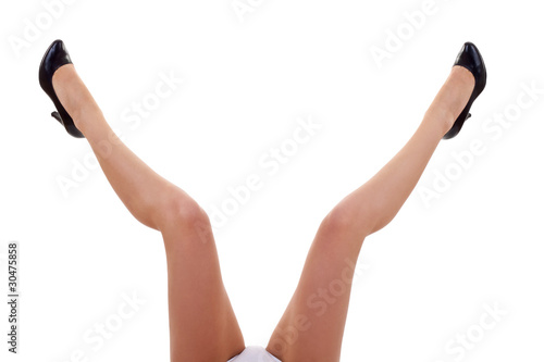 woman with her legs open photo