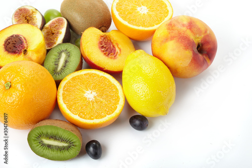 Fototapeta Naklejka Na Ścianę i Meble -  Fruit on a white background