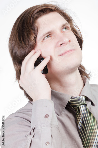 businessman phoning in his office