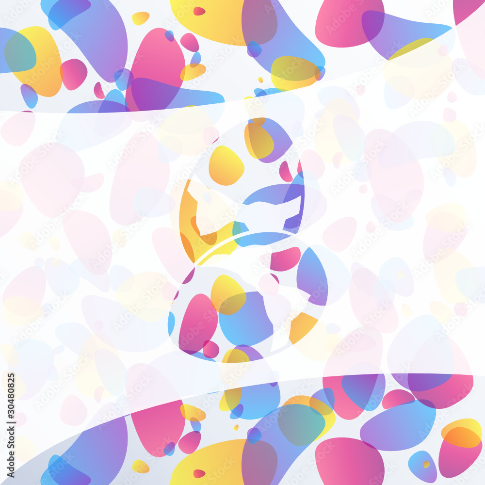 patterned Easter background with transparencies
