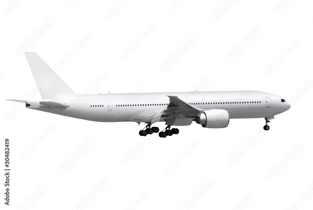 airplane on white background airplane on white background