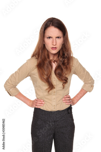 businesswoman - angry frown © David Gilder