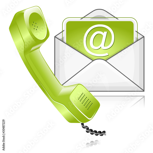 mail phone green