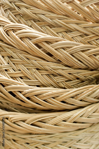 Closeup Structure of Rattan Weave Texture use a a Background