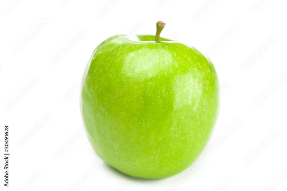 beautiful mellow juicy apple isolated on white beautiful mellow juicy apple isolated on white