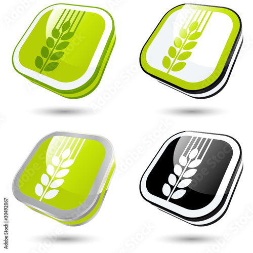 getreide symbol zeichen korn button