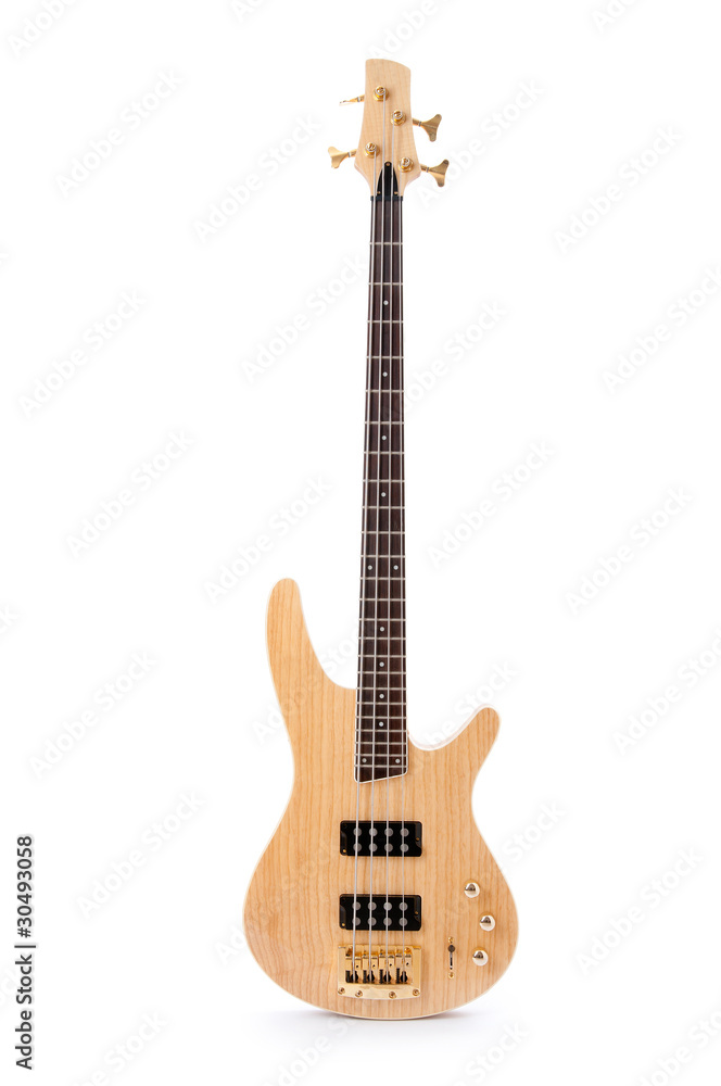 Obraz premium Musical guitar isolated on the white background