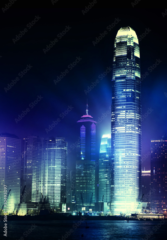 Fototapeta premium Hong Kong night view