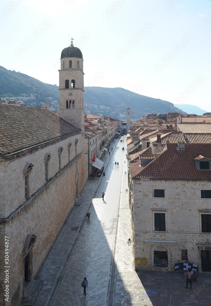 Monastère des Franciscains à Dubrovnik vu depuis les remparts