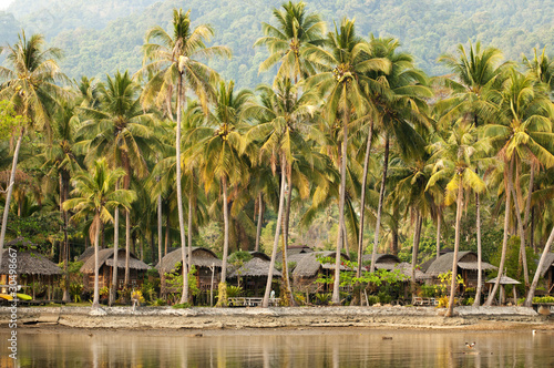 Beach bungalows in Thailand