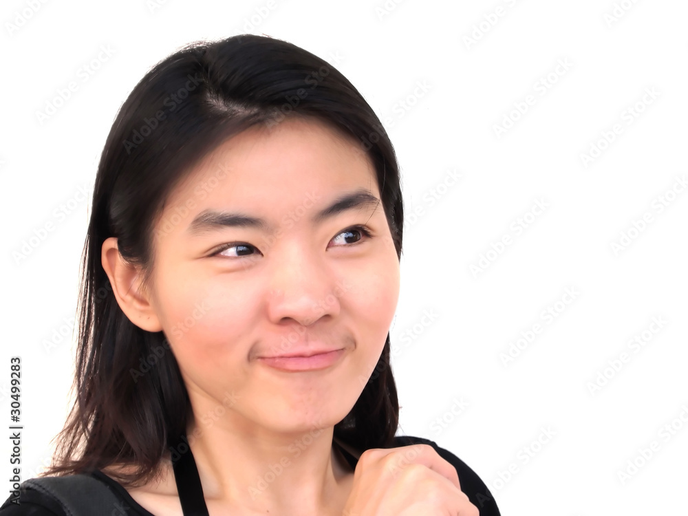 Attractive young beautiful woman decision Attractive young beautiful woman decision