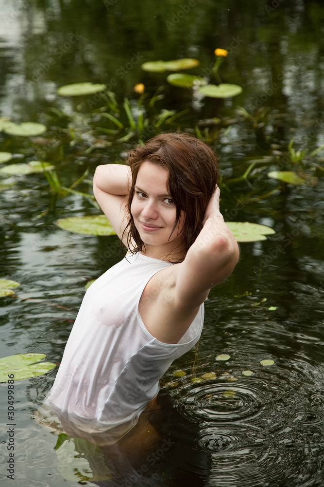 Girl in river Photos