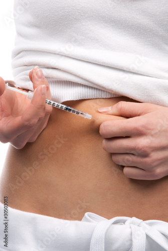 Insulin dependent diabetes injection shot