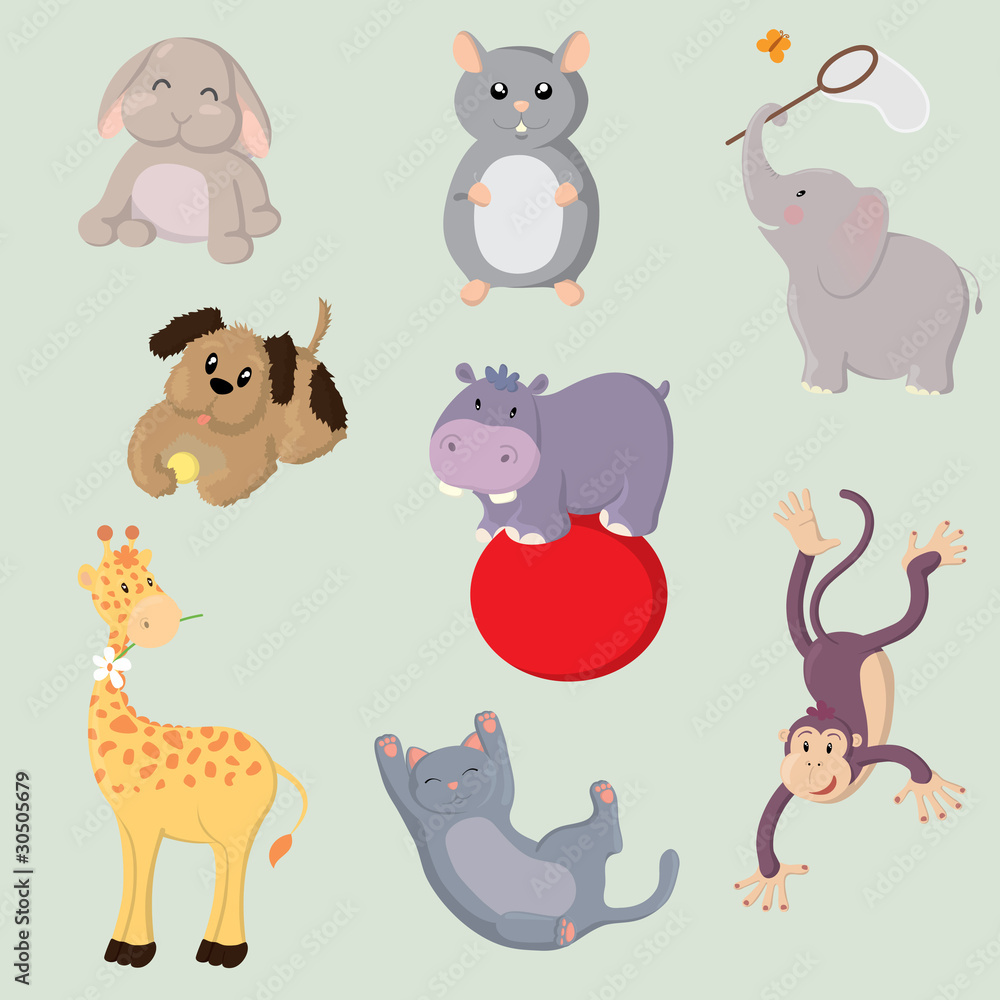 Cute animal set Cute animal set