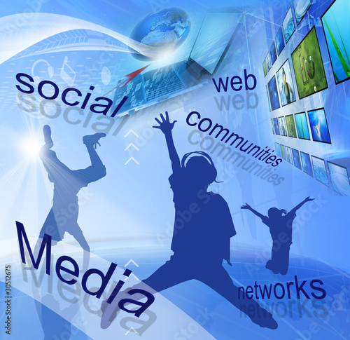 Social media networks (Global and Communication concept) #30512675