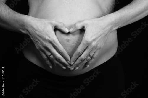 beautiful pregnant woman expecting a boy