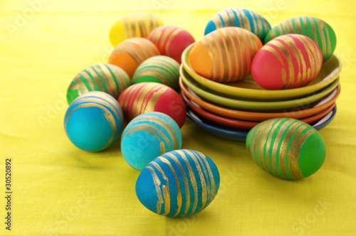 Colorful Easter eggs