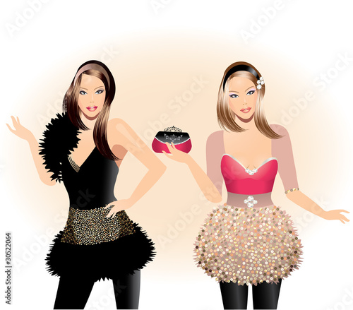 Fashion illustration-Fashion girls