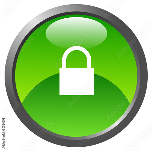 Security glossy icon