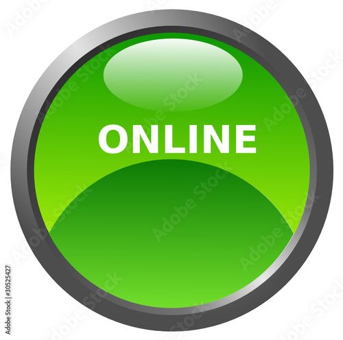 Online glossy icon