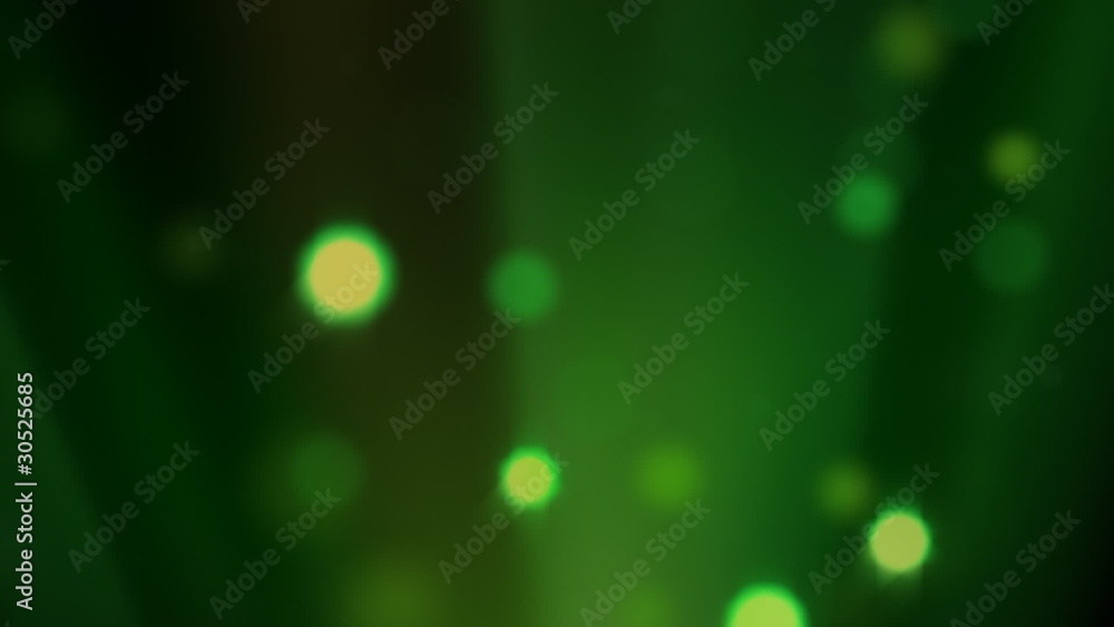 Green particles background Green particles background