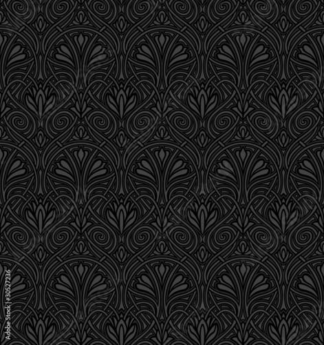 Seamless Jugendstil Wallpaper