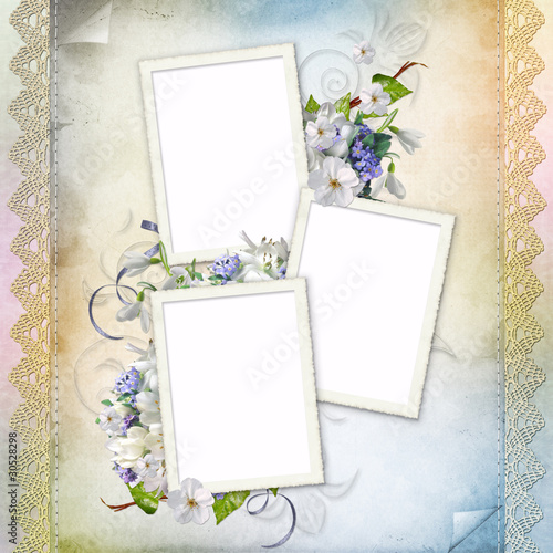 Beautiful frame for three photos