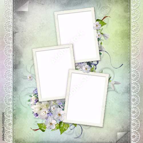 Beautiful frame for three photos