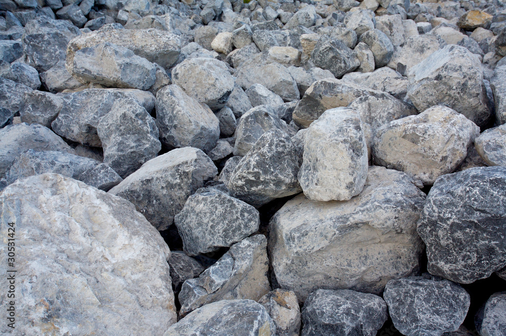 Pile of large boulders