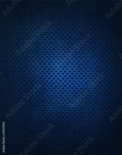 Blue Metal Grate Background