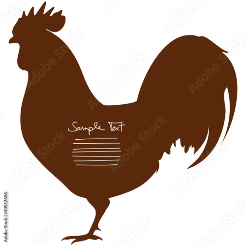 Background Standing Rooster