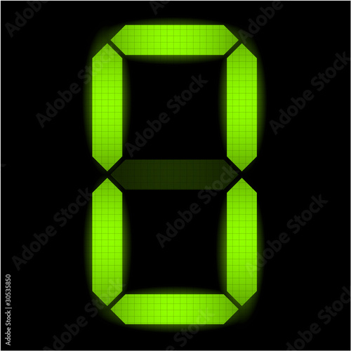 Digital number zero