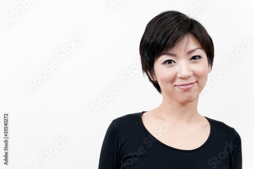 a portrait of beautiful asian woman