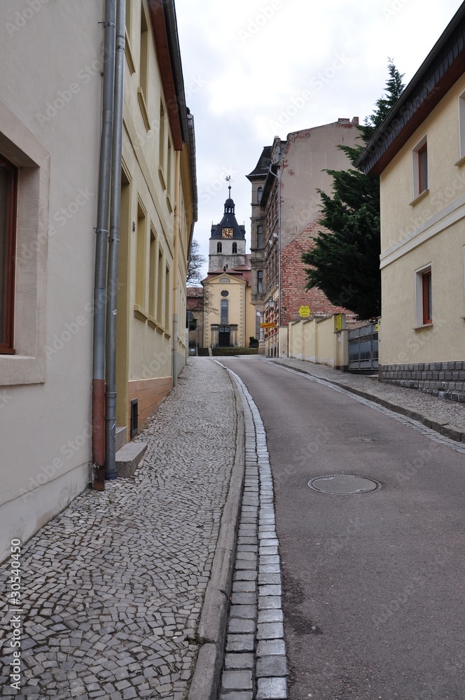 Bernburg, Blick zur Schlosskirche Bernburg, Blick zur Schlosskirche