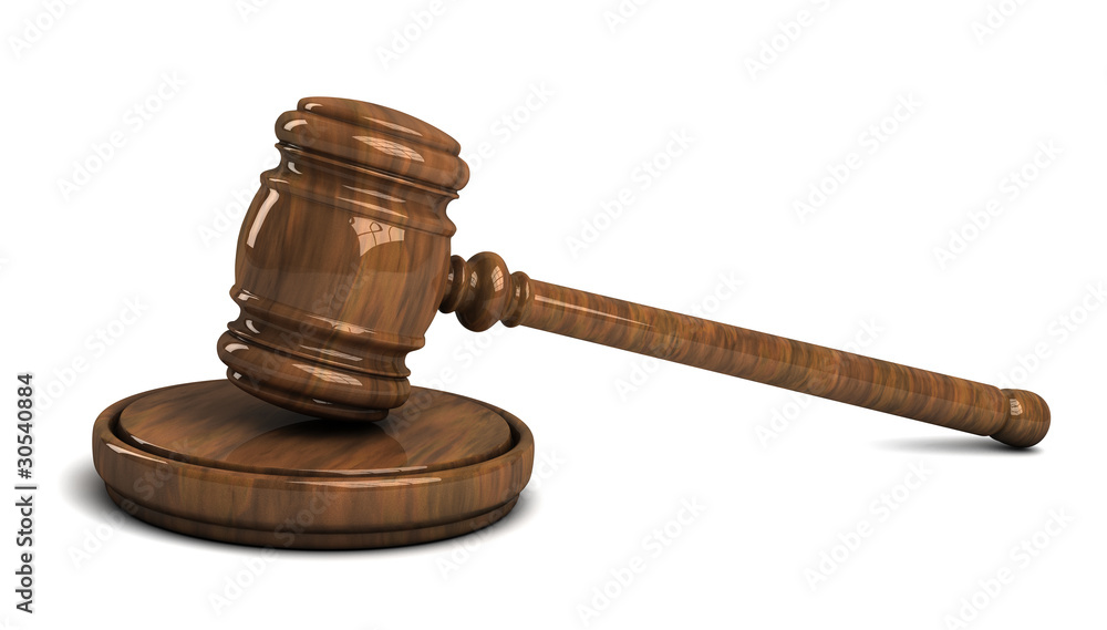 Gavel isolated on white background Gavel isolated on white background
