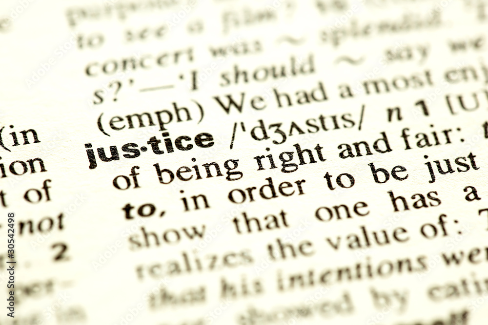 Dictionary definition of the word Justice