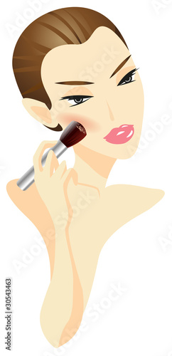 Woman Applying Make-up