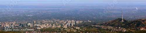 panorama of city almaty