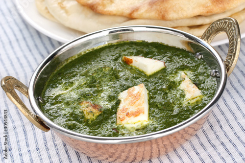 palak paneer , spinach and cheese curry , indian food