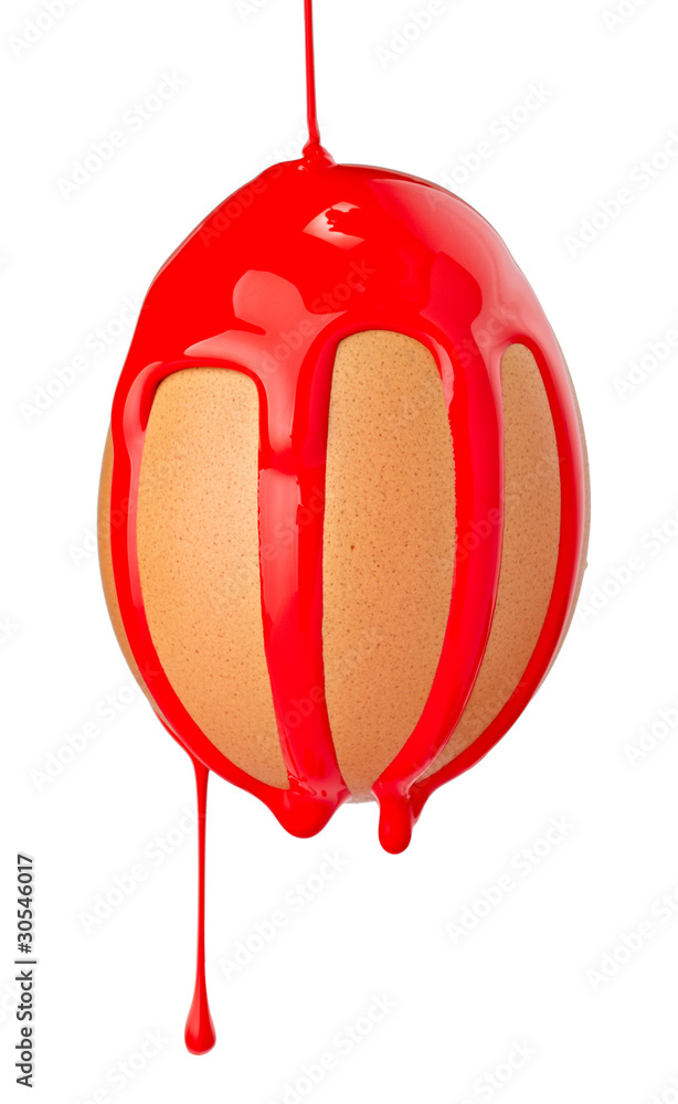 Obraz premium egg food paint leaking easter