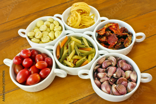 Ingredients for italian food