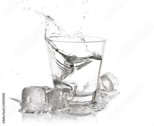 glass with splash